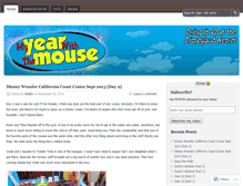 Tablet Screenshot of myyearwiththemouse.com